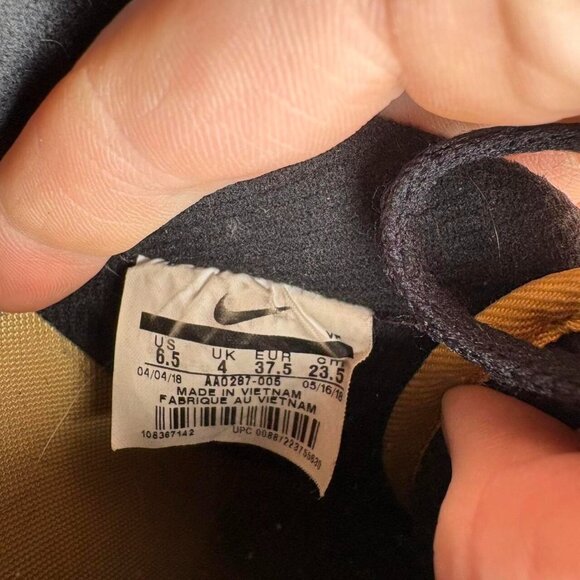 nike air force 1 SE womens size 6.5 shoes black satin lowtop comfort sneakers - Picture 8 of 8